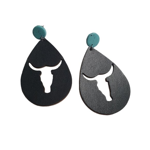 Unbranded Jewelry - Texas Longhorn Cut Out Vintage Earrings Womens Jewelry Costume Cowgirl Country